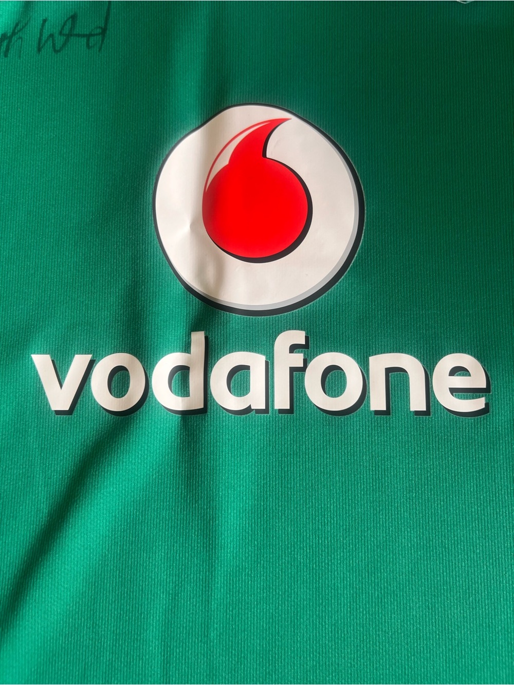 Signed Keith Wood Canterbury Ireland Green Rugby Jersey with Vodafone Logo - Picture 5 of 7